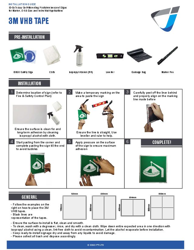 SS Installation Guide (3M VHB Tape), front page image